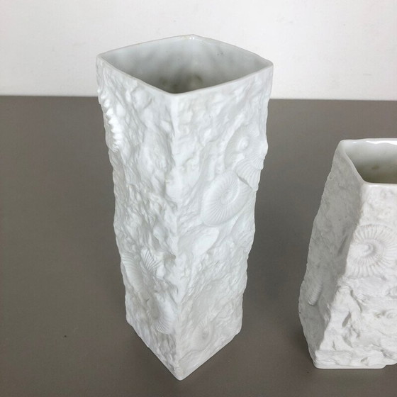 Image 1 of Pair of vintage porcelain vases by AK Kaiser, Germany 1970