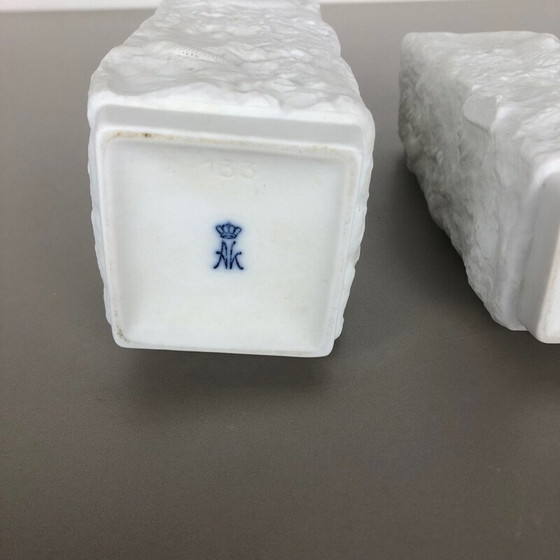 Image 1 of Pair of vintage porcelain vases by AK Kaiser, Germany 1970