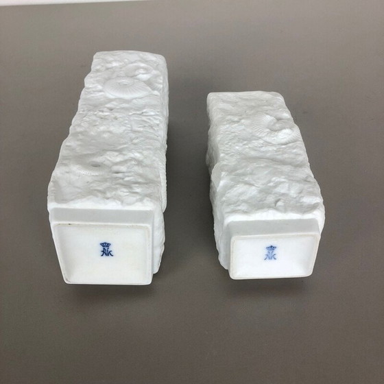 Image 1 of Pair of vintage porcelain vases by AK Kaiser, Germany 1970