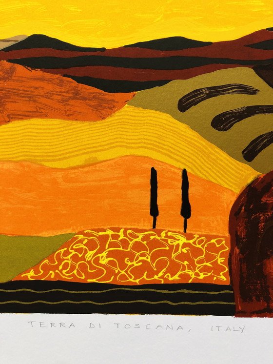 Image 1 of Ronald Boonacker - Screen print - Terra Di Toscana, Italy