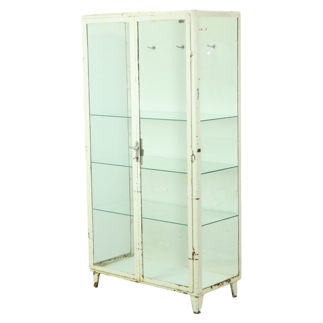 Metal Pharmacy Cabinet Medicine Cabinet Industrial 1970S | €695