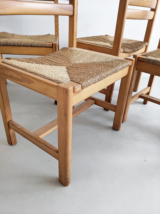 Image 1 of 4x Chaises de salle à manger 'Asserbo' par Børge Mogensen pour Karl Andersson & Söner 1970's