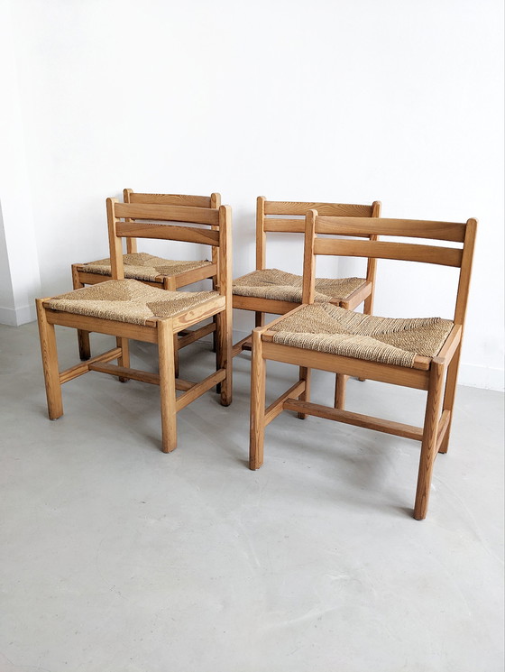 Image 1 of 4x Chaises de salle à manger 'Asserbo' par Børge Mogensen pour Karl Andersson & Söner 1970's