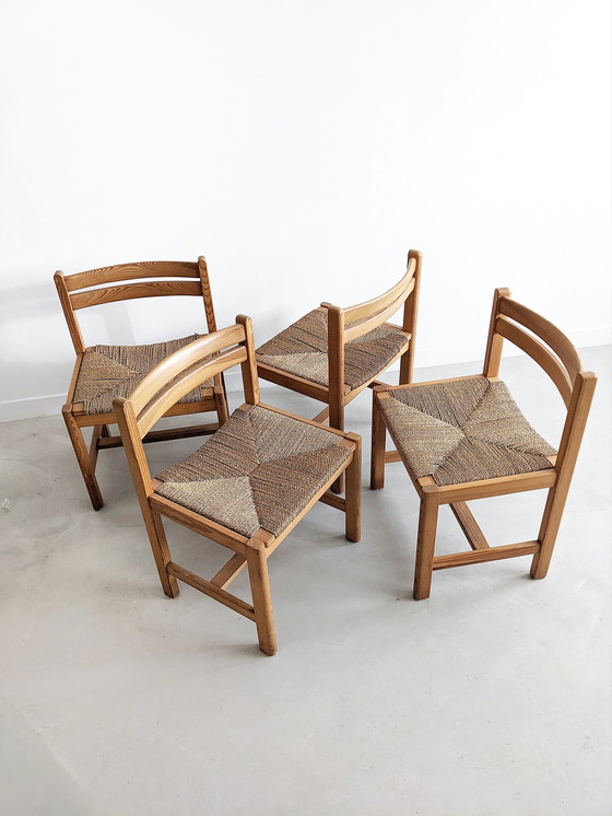 Image 1 of 4x Chaises de salle à manger 'Asserbo' par Børge Mogensen pour Karl Andersson & Söner 1970's