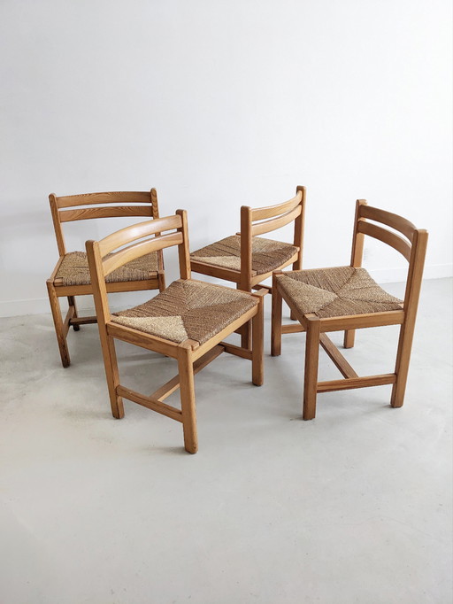 4x  'Asserbo' Dining Chairs by Børge Mogensen for Karl Andersson & Söner 1970's