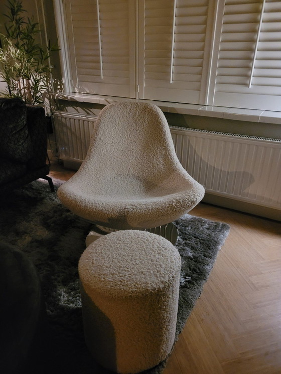 Image 1 of Carl Öjerstam Design Swivel Armchair With Footstool