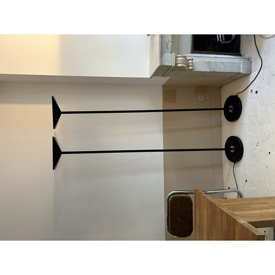 Image 1 of Pair of vintage floor lamps "206863" by Pierre Disderot for Verre et Lumière, France 1980