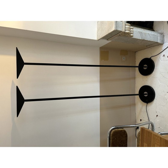 Image 1 of Pair of vintage floor lamps "206863" by Pierre Disderot for Verre et Lumière, France 1980