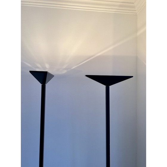 Image 1 of Pair of vintage floor lamps "206863" by Pierre Disderot for Verre et Lumière, France 1980