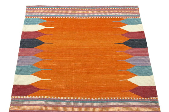 Image 1 of Hand-woven designer kilim Fars - New - 90 X 87 Cm