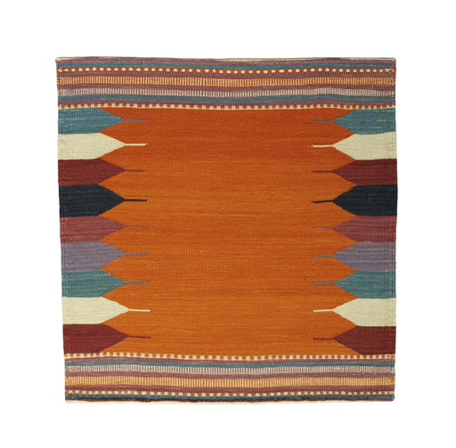 Hand-woven designer kilim Fars - New - 90 X 87 Cm