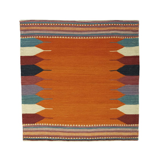 Image 1 of Hand-woven designer kilim Fars - New - 90 X 87 Cm