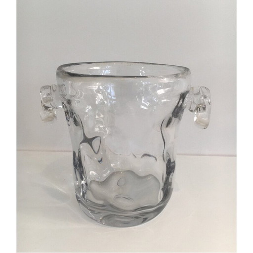Vintage crystal champagne bucket, 1970