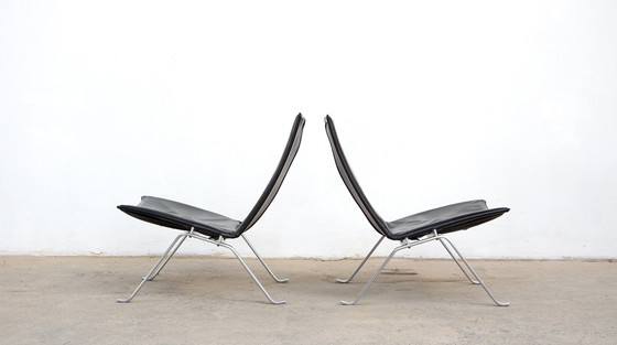 Image 1 of  Pair Of Pk 22 Chairs Poul Kjærholm For Fritz Hansen