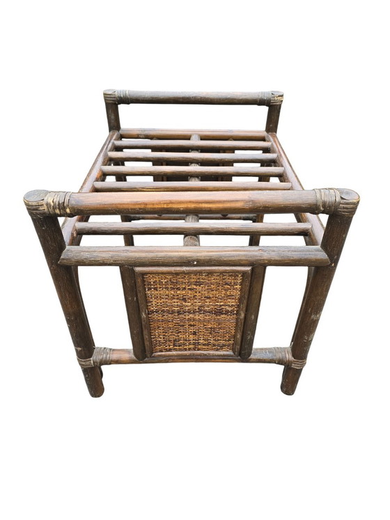 Image 1 of Rattan Loveuse With Matching Footrest