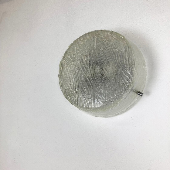 Image 1 of Pair of vintage wall lamps in frosted glass, Germany 1970