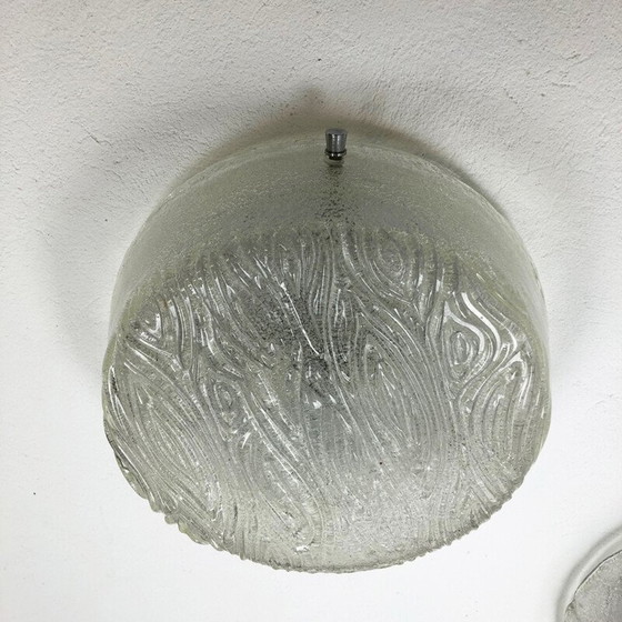 Image 1 of Pair of vintage wall lamps in frosted glass, Germany 1970