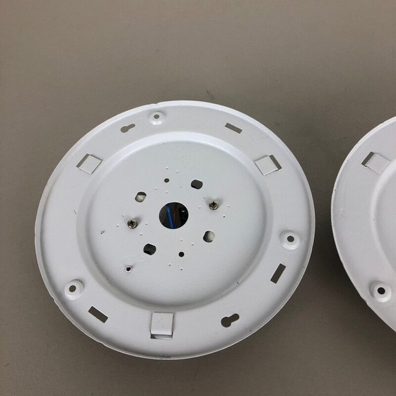 Image 1 of Pair of vintage wall lamps in frosted glass, Germany 1970