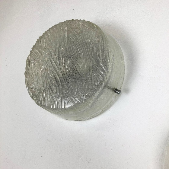 Image 1 of Pair of vintage wall lamps in frosted glass, Germany 1970