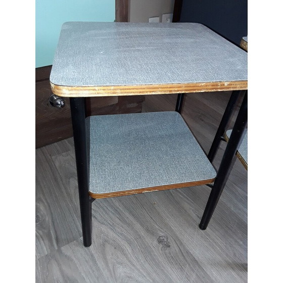 Image 1 of Pair of small vintage tables by Pierre Guariche - 1950s