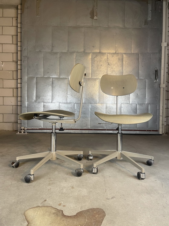 Image 1 of 2X Wilde+Spieth S197 Desk Set By Egon Eiermann (Large Quantities Available)