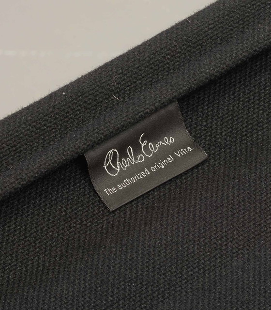 Image 1 of Adjustable Eames Highback Black Hopsak Swivel Desk Chair Ea119 For Vitra, 1990S