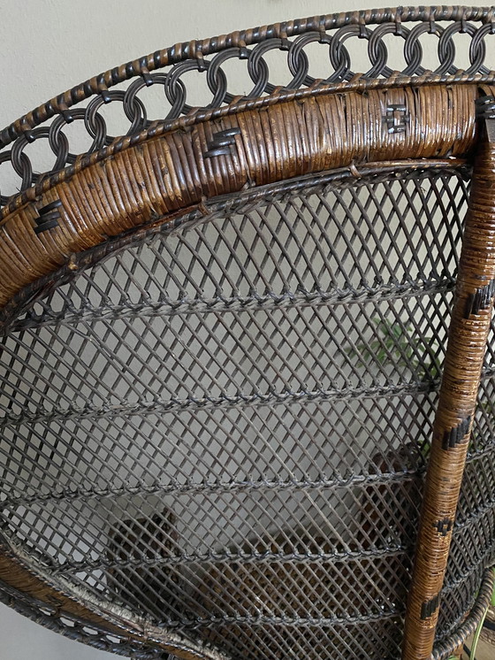 Image 1 of Sedia vintage a forma di pavone