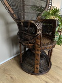 Sedia vintage a forma di pavone