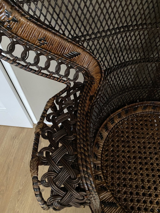 Image 1 of Sedia vintage a forma di pavone