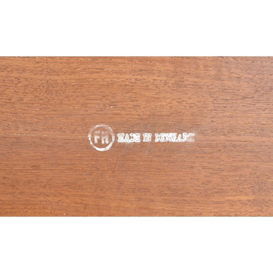 Image 1 of Vintage teak and beech tray table by Fritz Hansen and Sven Aage Willumsen for Fritz Hansen, Denmark 1960