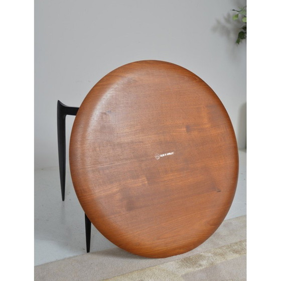 Image 1 of Vintage teak and beech tray table by Fritz Hansen and Sven Aage Willumsen for Fritz Hansen, Denmark 1960