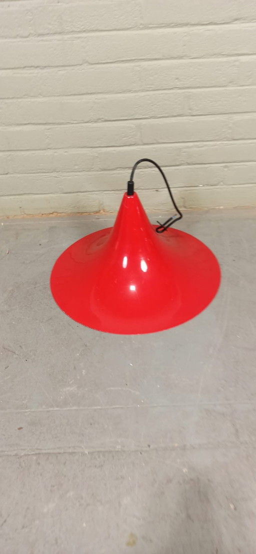 Vintage Red Witch Hat Pendant Lamp