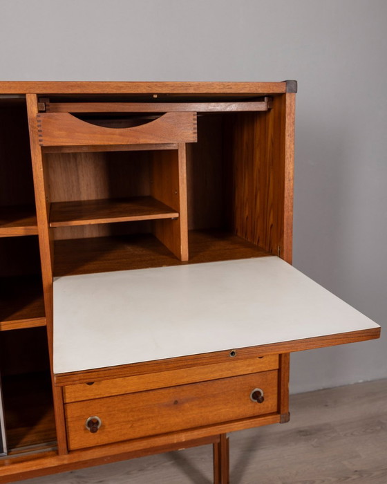 Image 1 of Vintage Wooden Highboard Sideboard From The 1960S, Design By G. Coslin For 3V Arredamenti 