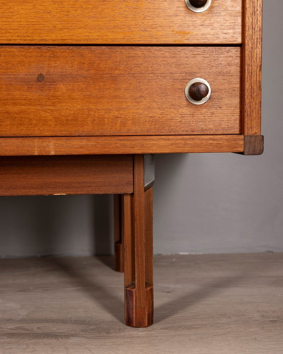 Image 1 of Vintage Wooden Highboard Sideboard From The 1960S, Design By G. Coslin For 3V Arredamenti 