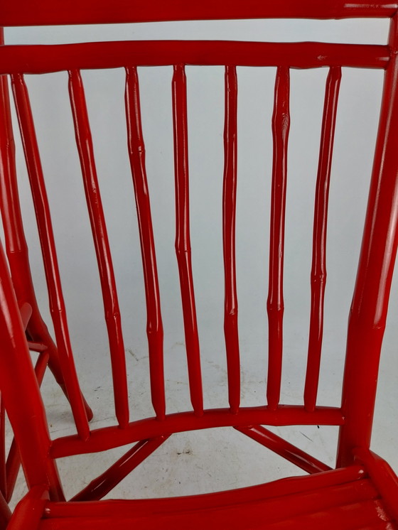 Image 1 of 2 x Cadiz red handmade red chairs. Made in Chile.