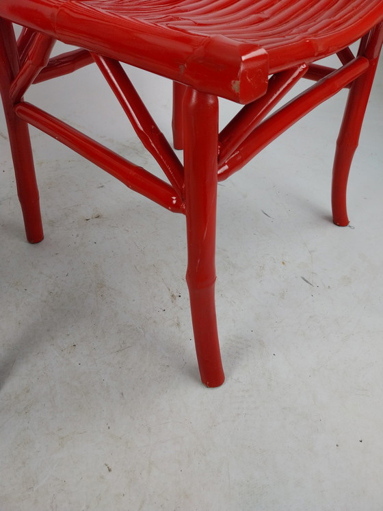 Image 1 of 2 x Cadiz red handmade red chairs. Made in Chile.