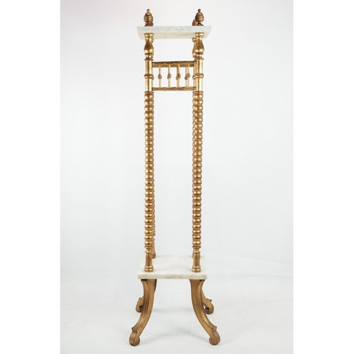 Fioriera d'epoca con colonne dorate, 1930