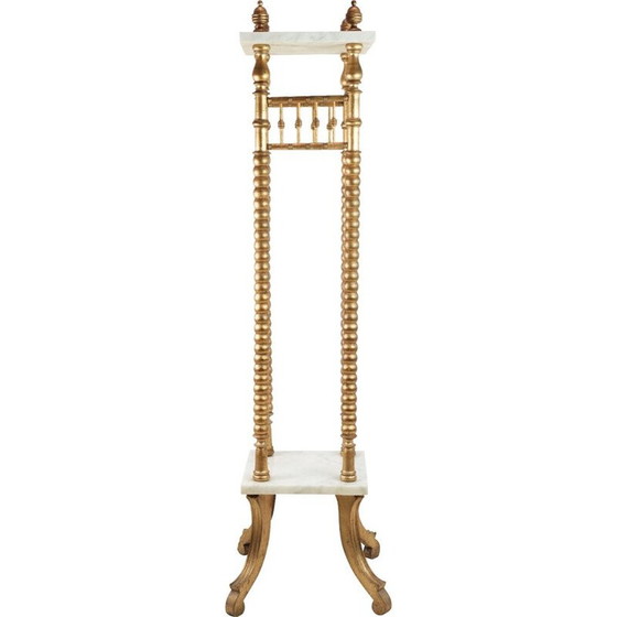 Image 1 of Vintage planter with golden columns, 1930