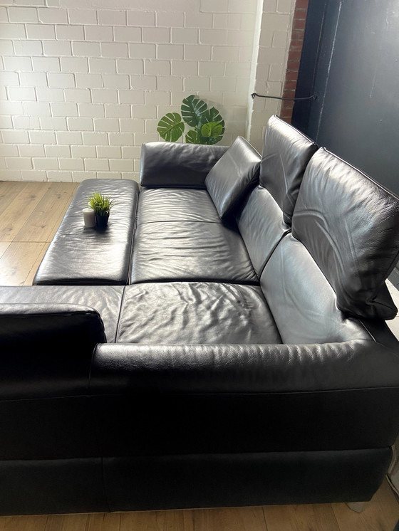 Image 1 of Koinor Volare leather sofa and stool