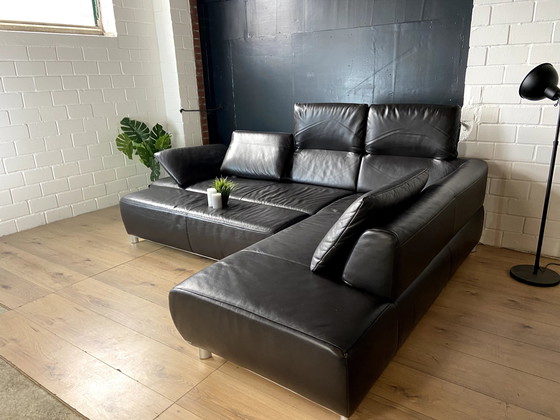 Image 1 of Koinor Volare leather sofa and stool