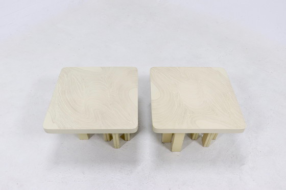 Image 1 of 2 X Vintage Jean Claude Dresse Coffee Tables 