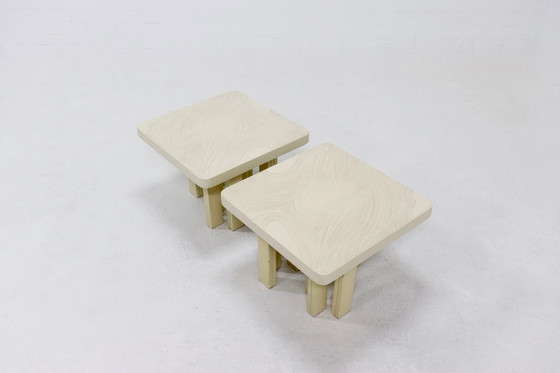 Image 1 of 2 X Vintage Jean Claude Dresse Coffee Tables 