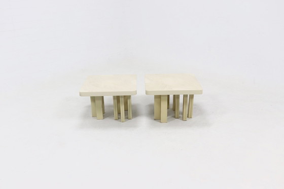 Image 1 of 2 X Vintage Jean Claude Dresse Coffee Tables 