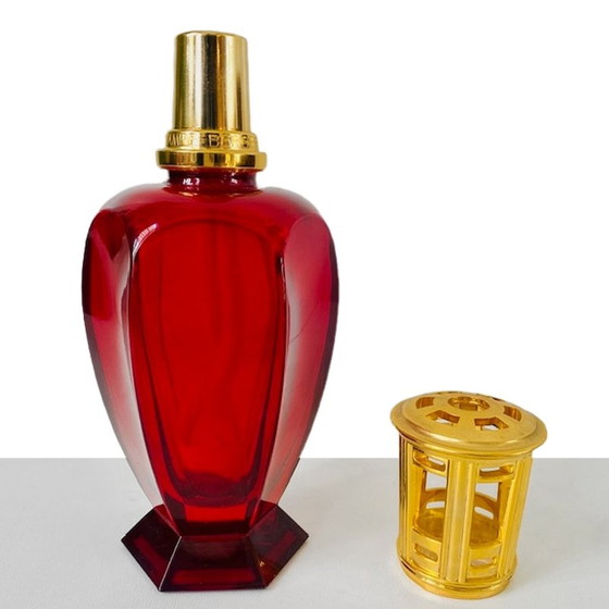 Image 1 of Lampe Berger Paris Athena Ruby Rouge fragrance lamp 1980's new condition