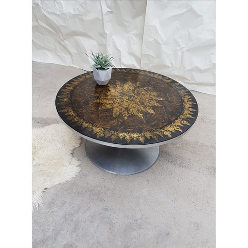 Vintage tulip coffee table by Poul Cadovius for Cado, Denmark