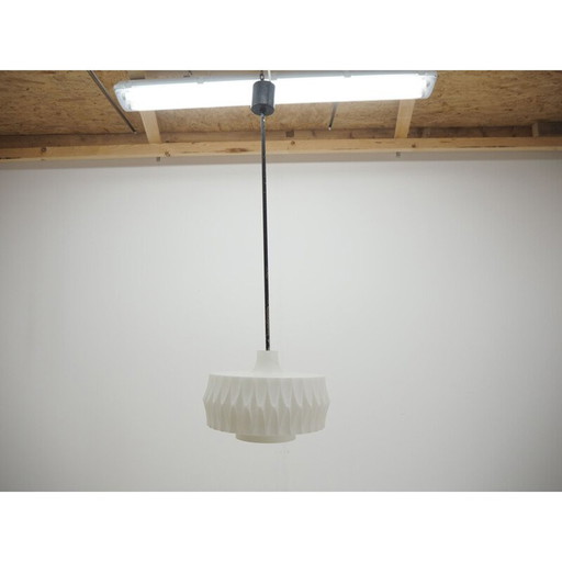 Vintage glass chandelier, Czechoslovakia 1960