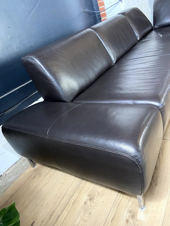 Image 1 of Willi Schillig leather sofa Loop with plug-in elements