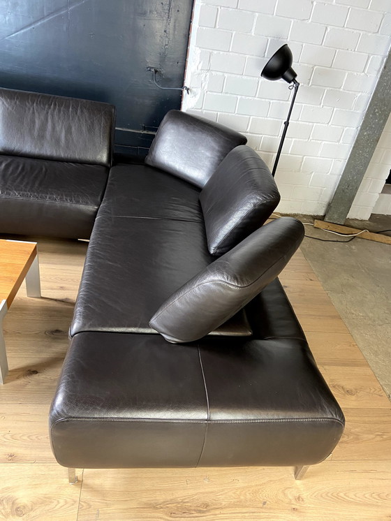 Image 1 of Willi Schillig leather sofa Loop with plug-in elements