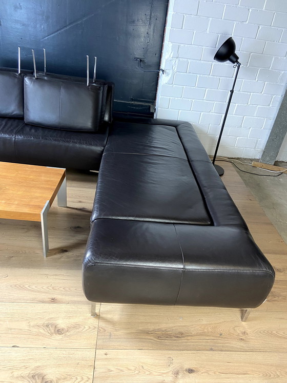 Image 1 of Willi Schillig leather sofa Loop with plug-in elements