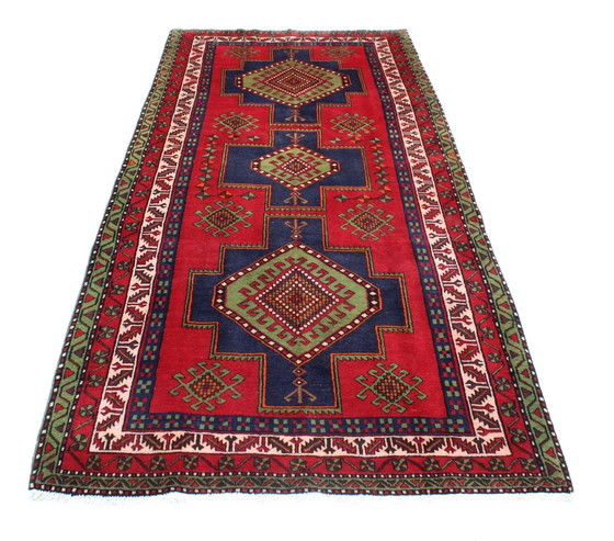 Image 1 of Original hand-knotted Persian carpet Ardebil Old 364 X 166 Cm Top condition